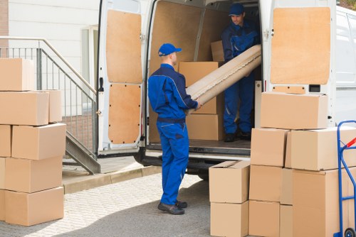 Local house removals team handling a move in Haringey