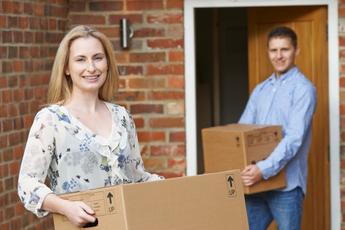 Careful furniture handling in a Haringey flat move