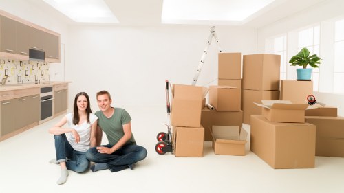 Checklist and packing supplies for a planned removal day