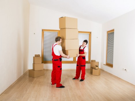 Packing and moving boxes ready for local removals